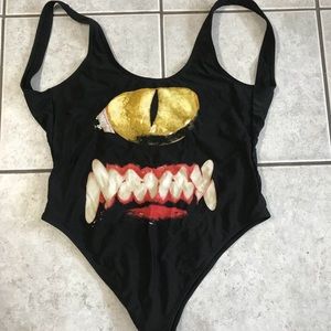 Iron fist Cyclops Kitty one piece swimsuit